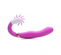 G-Licker 12X Silicone Vibe with Clitoral Stimulation - стимулятор, 15х3.8 см.