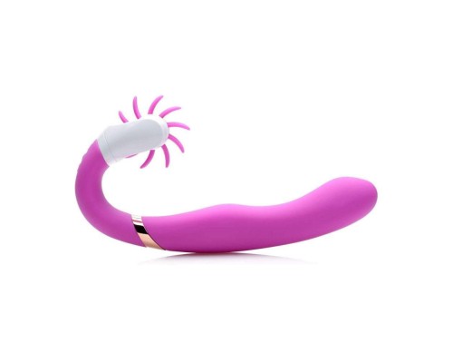 G-Licker 12X Silicone Vibe with Clitoral Stimulation - стимулятор, 15х3.8 см.