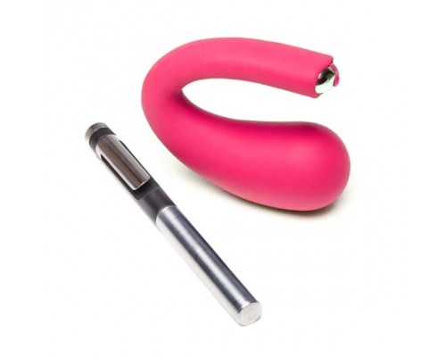 Je Joue - Dua Vibrator Fuchsia вибратор для клитора и точки G, 10х4 см.