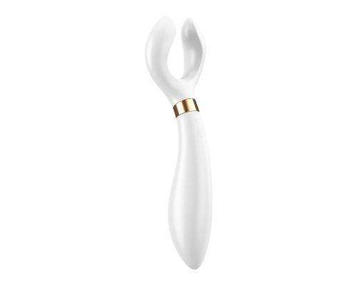 Satisfyer Partner Multifun 3 - многофункциональный вибратор для соло-игр и для пар (белый)