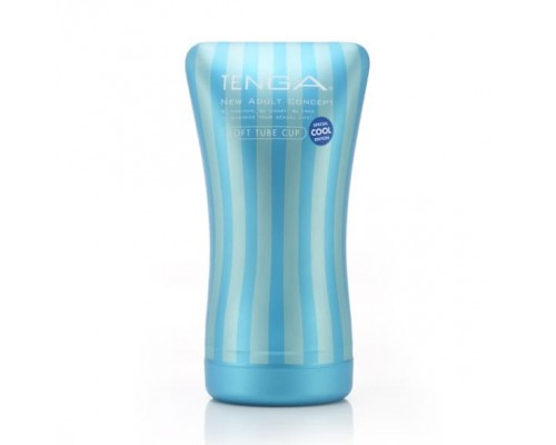 Tenga Cool Edition Soft Tube Cup - Мастурбатор с охладжающим эффектом, 17х5 см (белый)