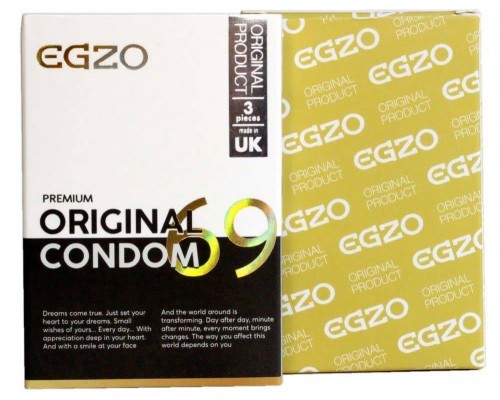 EGZO Original №3 - анатомические облегающие презервативы