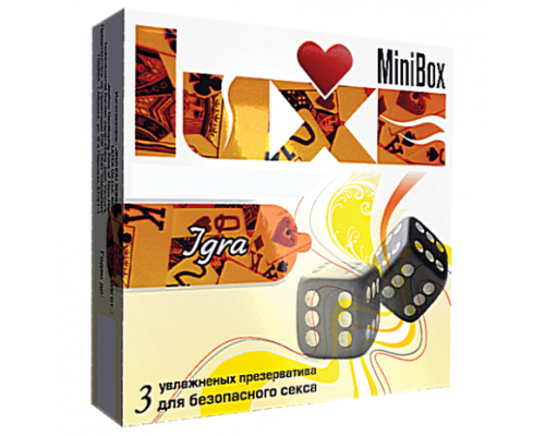 Luxe Mini Box Игра - 3 презерватива с разным рельефом