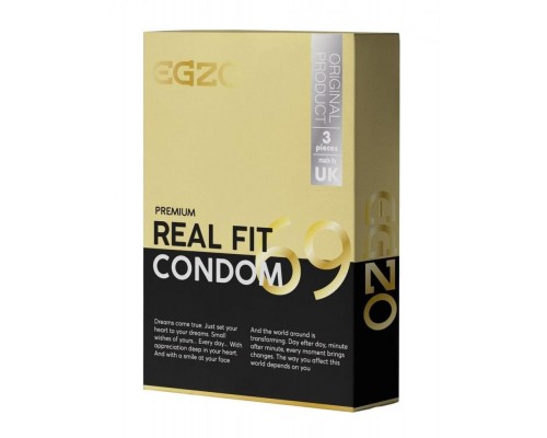 EGZO Real Fit№3 - анатомические облегающие презервативы