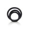 CalExotics Rubber Ring - 3 Piece Set - набор эрекционных колец (белый)