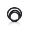 CalExotics Rubber Ring - 3 Piece Set - набор эрекционных колец (черный)