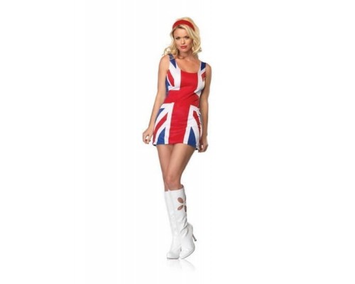 Leg Avenue LEG83538 XS - Платье British Flag XS, (красный)