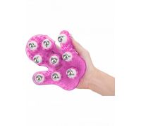 Simple & True Roller Balls Massager перчатка для массажа (розовый)