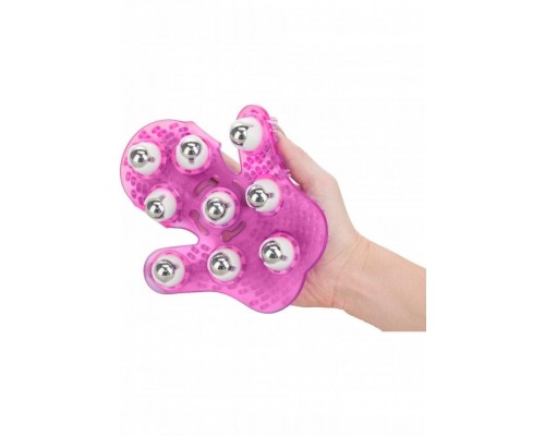 Simple & True Roller Balls Massager перчатка для массажа (розовый)