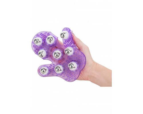 Simple & True Roller Balls Massager перчатка для массажа (пурпурный)