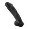 King Cock 14Inch With Balls - Реалистичный фаллос, (черный) , 37,5х6см