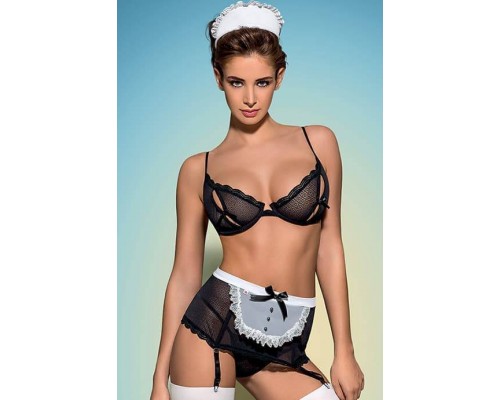 Сексуальный костюм Obsessive Maidme set (L/XL)