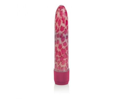 CalExotics Leopard Massager Mini пластиковый вибратор, 11х3,5 см (розовый)