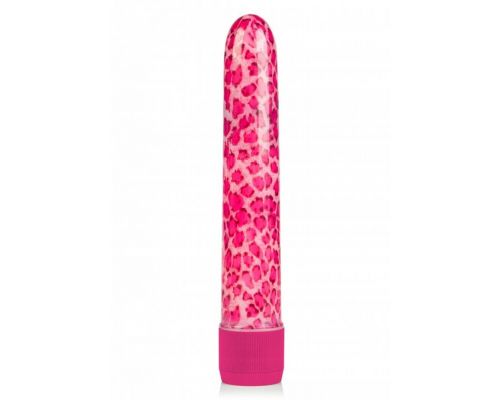 CalExotics Leopard Massager пластиковый вибратор, 17х3 см (розовый)