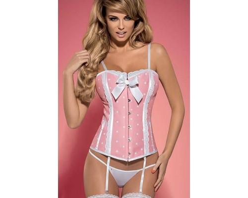 Соблазнительный комплект Obsessive Dottie corset (XXL)