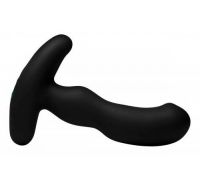 Prostatic Play Pro-Digger 7X Silicone Stimulating Beaded P-Spot Vibe - массажер простаты,(черный) 11.4х3.3см