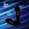 Xr Brands 7X P-MILKER Silicone Prostate Stimulator with Milking Bead - массажер простаты,(черный) 9.2х3.3