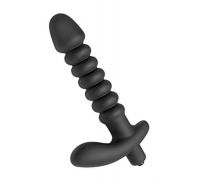 Prostatic Play Quest Ribbed Silicone Prostate Vibe - анальный вибратор, 14х3.6 см.