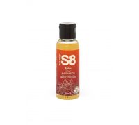 S8 Massage Oil масло для эротического массажа, 50 мл (французская слива и египетский хлопок)