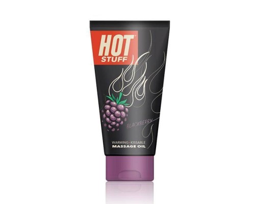 Topco Sales Hot Stuff Warming Oil Blackberry - массажное масло на водной основе с ароматом ежевики, 177 мл