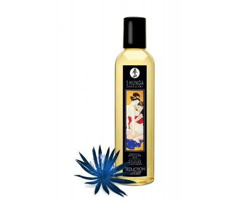 Shunga Erotic Massage Oil Midnight Flower - массажное масло с ароматом ночного цветка, 240 мл