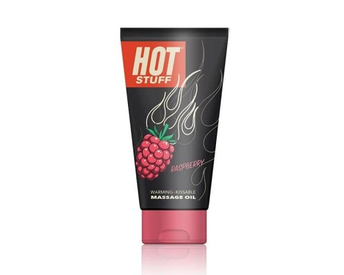 Topco Sales Hot Stuff Warming Oil Raspberry - массажное масло на водной основе с ароматом малины, 177 мл