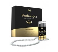 Intt Perls Love - набор для интимного массажа с жемчужным ожерельем, 15 мл