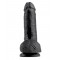 Фаллоимитатор на присоске King Cock 7, 18х4,5 см (черный)