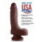 7 Inch Ultra Real Dual Layer Suction Cup Dildo - Medium Skin Tone фаллоимитатор 15х4.5 см. (коричневый)