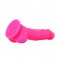 Цветной фаллоимитатор на присоске Coloursoft Soft Dildo, 13х4 см (розовый)