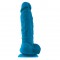 Фаллоимитатор на присоске Coloursoft Soft Dildo, 19х5 см (голубой)