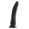 Фаллоимитатор Basix Slim 7, 18х3,5 см (черный)