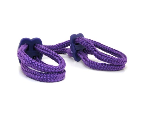 Наручники Japanese Silk Love Rope Ankle Cuffs (фиолетовый)