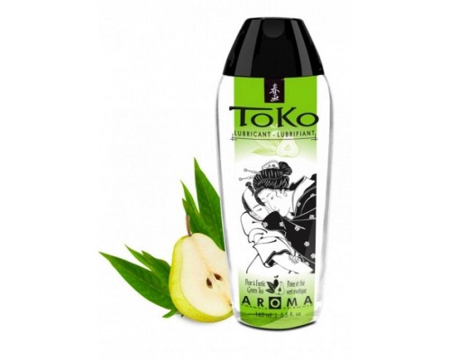 Shunga Toko Aroma Lubricant Pear & Exotic Green - оральный лубрикант со вкусом груши и зеленого чая, 165 мл