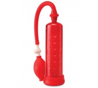 Вакуумная помпа Silicone Power Pump, 20х5 см (красный)
