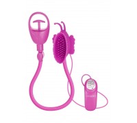 Вибропомпа для клитора Butterfly Clitoral Pump Pink, 11х6 см (пурпурный)