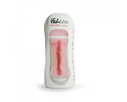 Topco Sales CyberSkin, Vulcan Realistic Anus, Cream - мастурбатор анус, 16 см