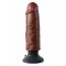 Вибратор Pipedream Vibrating King Cock 6, 15,4х4,8 см (коричневый)