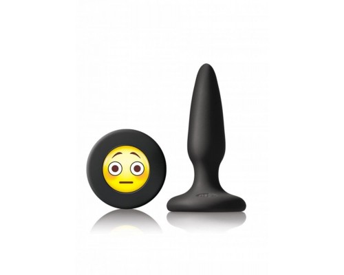 NS Novelties Mojis Mini Plug #OMG маленькая анальная пробка, 7х2 см (черный)