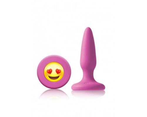 NS Novelties Mojis Mini Plug #ILY маленькая анальная пробка, 7х2 см (розовый)