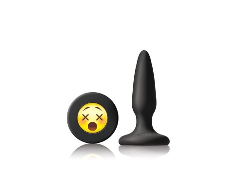 NS Novelties Mojis Plug #WTF пробка анальная 7х2 см. (черный)