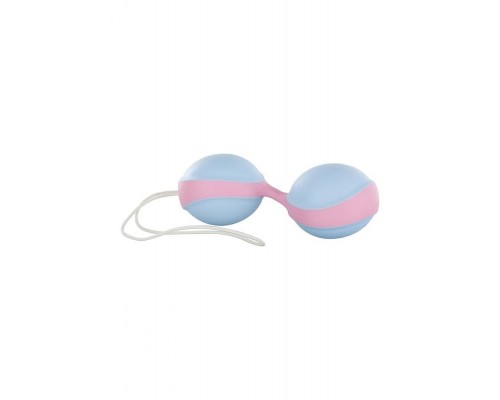 Вагинальные шарики Amor Gym Balls Duo (голубые с розовым)