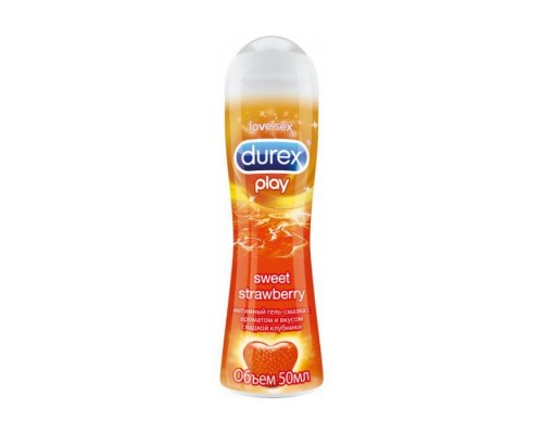 Durex Play Sweet Strawberry водный лубрикант с ароматом клубники, 50мл