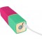 Womanizer 2GO - вакуумный стимулятор клитора в виде помады, 13х3.5 см (розовый с зеленым)