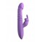 Fantasy For Her Her Thrusting Silicone Rabbit - вибратор кролик с подогревом, толчками и вибрацией, 13,3х3,6 см