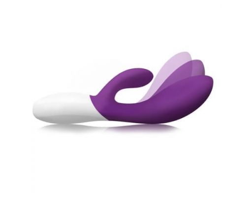 Lelo Ina Wave - Вибратор-кролик с вращающейся головкой, 20х3.8 см (фиолетовый)