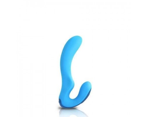 Topco Sales Climax Elite, Ariel Rechargeable 6x Silicone Vibe - вибомассажер, 15,2х3,3 см (голубой)