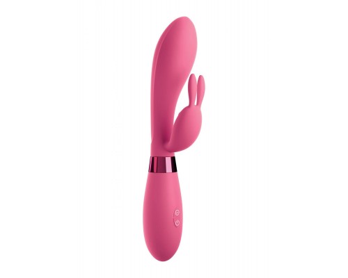 Pipedream OMG Selfie Silicone Vibrator - яркий вибратор-кролик, 10х3,8 см