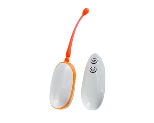 Виброяйцо MF Remote Egg, 6,5Х3,1 см (белый с оранжевым)