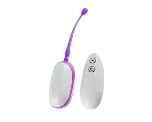 Виброяйцо MF Remote Egg, 6,5Х3,1 см (белый с фиолетовым)